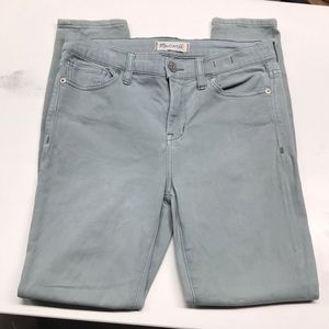 Madewell sage green high riser crop